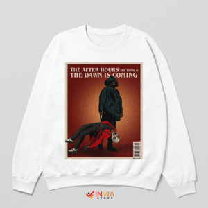 The Weeknd's Dawn FM Revolution White Sweatshirt