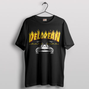 Thrash Flux Back-to-Flames Delorean T-Shirt