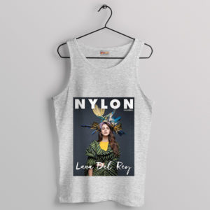 Timeless Glamour of Lana Del Rey Sport Grey Tank Top