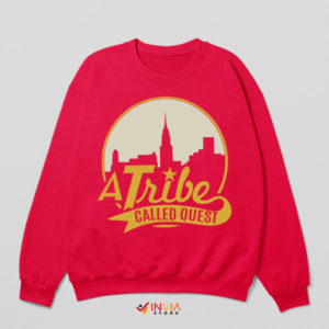 Timeless Tribute to the Tribe Hip-Hop Red Sweatshirt