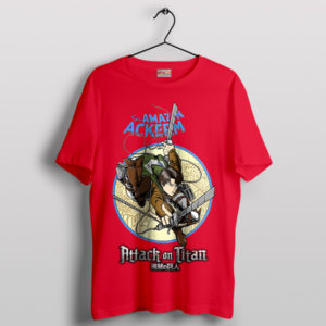 Titan Slayer The Amazing Ackerman AOT Red T-Shirt