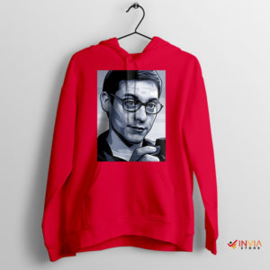 Tobey Maguire Peter Parker Iconic Glasses Red Hoodie