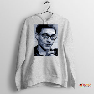 Tobey Maguire Peter Parker Iconic Glasses Sport Grey Hoodie