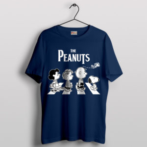 Tribute Classic Peanuts on Abbey Road Navy T-Shirt