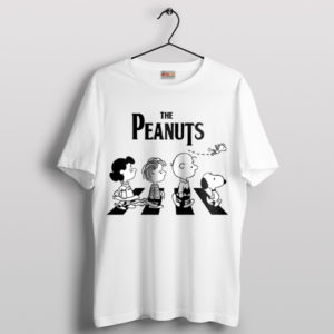 Tribute Classic Peanuts on Abbey Road White T-Shirt