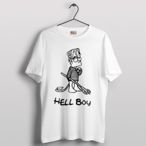 Trippy Mashup Hell Boy x Bart Simpson T-Shirt