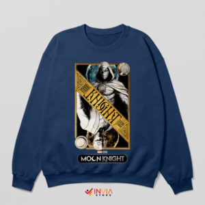 Two Faces Moon Knight Personality Navy Sweatshirt