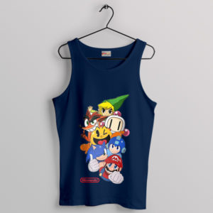 Ultimate Nintendo All-Character Fanwear Navy Tank Top