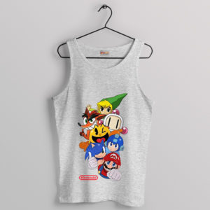 Ultimate Nintendo All-Character Fanwear Sport Grey Tank Top