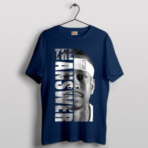 Unlock the Answer Allen Iverson Navy T-Shirt