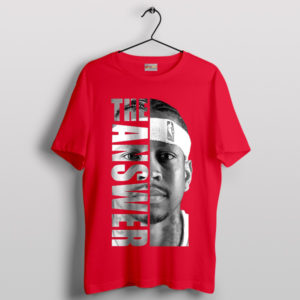 Unlock the Answer Allen Iverson Red T-Shirt