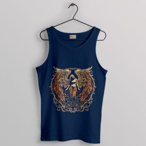 Unseen Beauty of The Fallen Angel Navy Tank Top