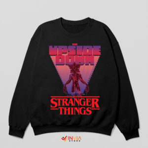 Upside Down Menace Demogorgon Black Sweatshirt