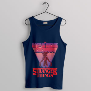 Upside Down Nightmare Demogorgon Navy Tank Top