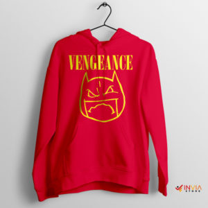 Vengeance Batman Nirvana Smiley Icon Red Hoodie