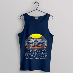 Vintage Star Wars Glory TIE Advanced x1 Navy Tank Top