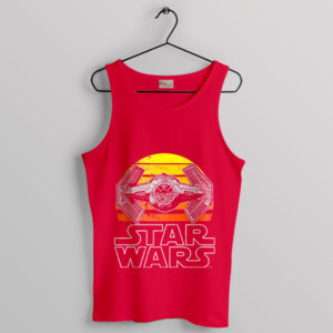 Vintage Star Wars Glory TIE Advanced x1 Red Tank Top