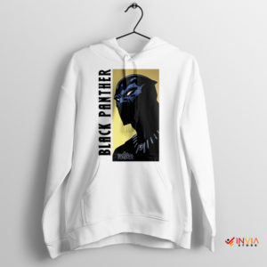 Wakanda's Warrior King Black Panther White Hoodie