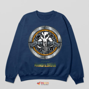 Wars The Mandalorian Medal of Honor Navy Sweatshirt