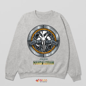 Wars The Mandalorian Medal of Honor Sport Grey Sweatshirt