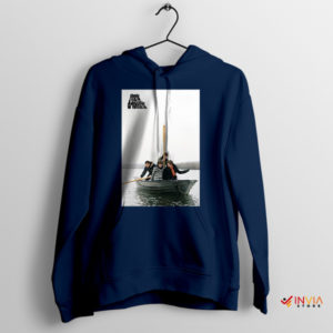 Waves of Melody Arctic Monkeys in Boat Navy Hoodie