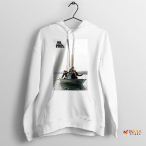 Waves of Melody Arctic Monkeys in Boat White Hoodie