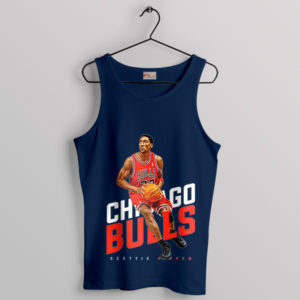 Wear the Win Scottie Pippen Bulls Navy Tank Top