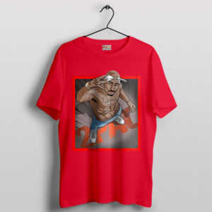 Westside Legends 2Pac Tribute Apparel Red T-Shirt