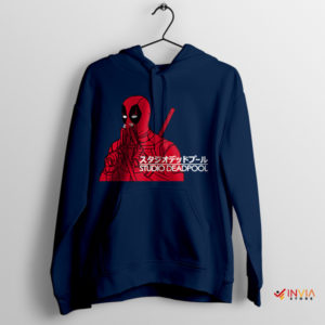 Whisper of the Deadpool Studio Ghibli Navy Hoodie