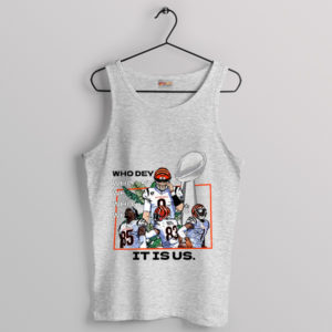 Who Dey Joe Shiesty Take It All Sport Grey Tank Top