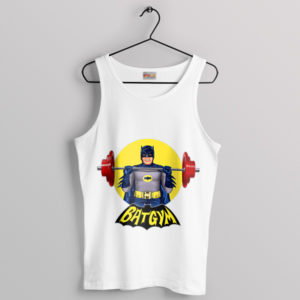 Workout Motivation Apparel Batgym White Tank Top