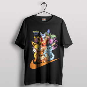 World of Pokemon Eevee Evolutions Black T-Shirt