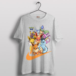 World of Pokemon Eevee Evolutions Sport Grey T-Shirt