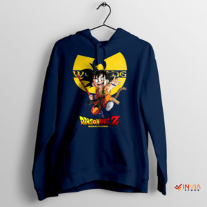 Wu-Tang Warriors Meet Saiyan Goku Navy Hoodie