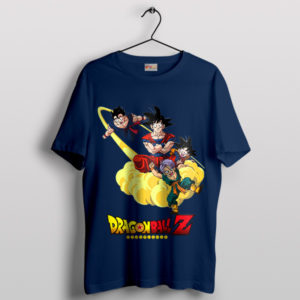 Z-Family Goku Goten Gohan Trunks Navy T-Shirt