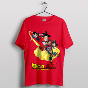 Z-Family Goku Goten Gohan Trunks Red T-Shirt