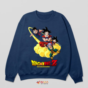 Z-Warriors Goku Goten Gohan Trunks Navy Sweatshirt