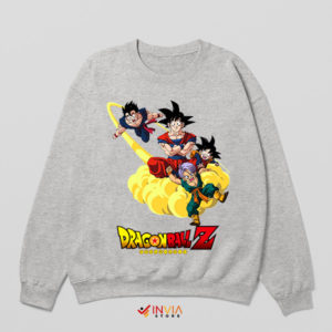 Z-Warriors Goku Goten Gohan Trunks Sport Grey Sweatshirt