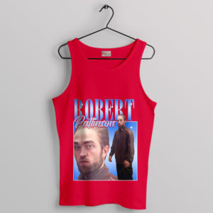 obert Pattinson Vintage Vibes Edition Red Tank Top