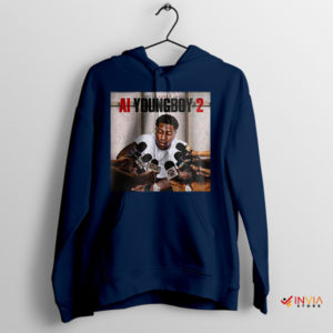 AI YoungBoy 2 Exclusive Never Broke Again Navy Hoodie