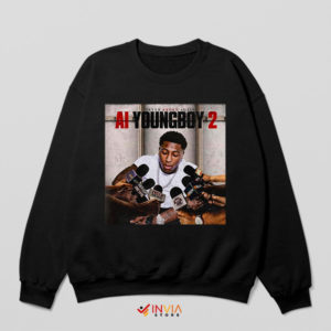 AI YoungBoy 2 Tribute Never Broke Again Black Sweatshirt