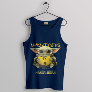 Baby Yoda Clan Wu-Tang Symbolic Navy Tank Top