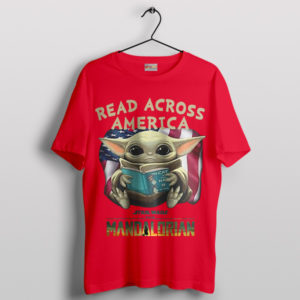 Baby Yoda Read Across the Galaxy Red T-Shirt