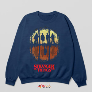 Bike into the Mystery Stranger Thing Navy Sweatshirt