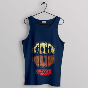 Bike the Other Side The Upside Down Navy Tank Top