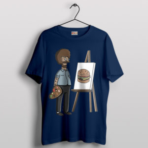 Bob's Palette Belcher Meets Ross Painting Navy T-Shirt