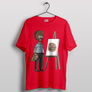 Bob's Palette Belcher Meets Ross Painting Red T-Shirt