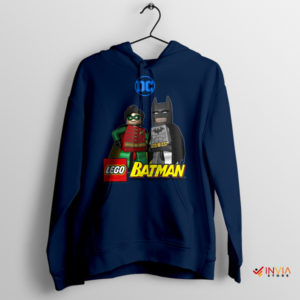 Building Justice The Batman LEGO Fan Art Navy Hoodie