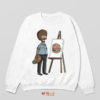 Burger Art Bob Belcher Meets Bob Ross Sweatshirt