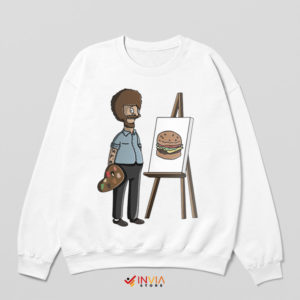 Burger Art Bob Belcher Meets Bob Ross Sweatshirt